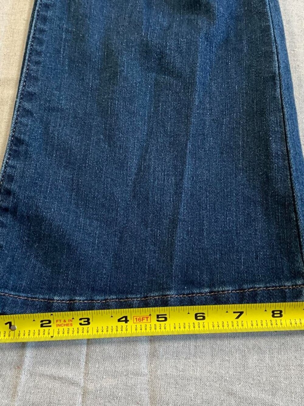 Womens Levi Strauss Signature Dark Wash Western Rodeo Bootcut Jeans(16M W33 L32 - Picture 7 of 10